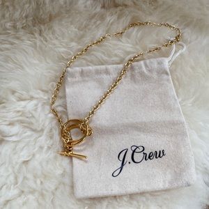 Jcrew layered-circle toggle-closure necklace